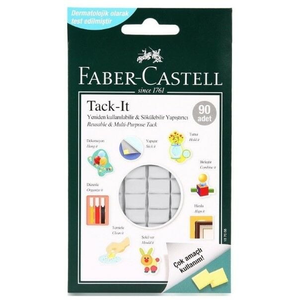 Faber Castell Tack-It Beyaz 90 Parça 50 gr Hamur Yapıştırıcı