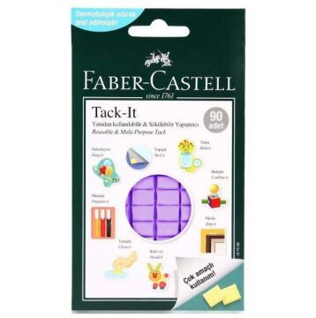 Faber Castell Tack-It Mor 90 Parça 50 gr Hamur Yapıştırıcı