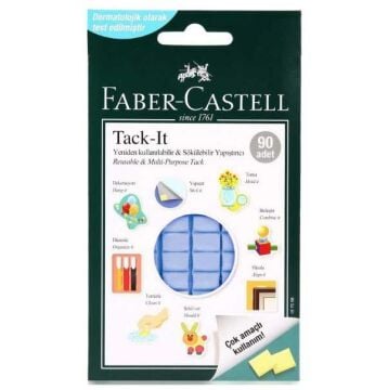 Faber Castell Tack-It Mavi 90 Parça 50 gr Hamur Yapıştırıcı