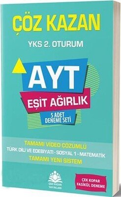 Çöz Kazan Yayınları AYT Eşit Ağırlık 5 Deneme