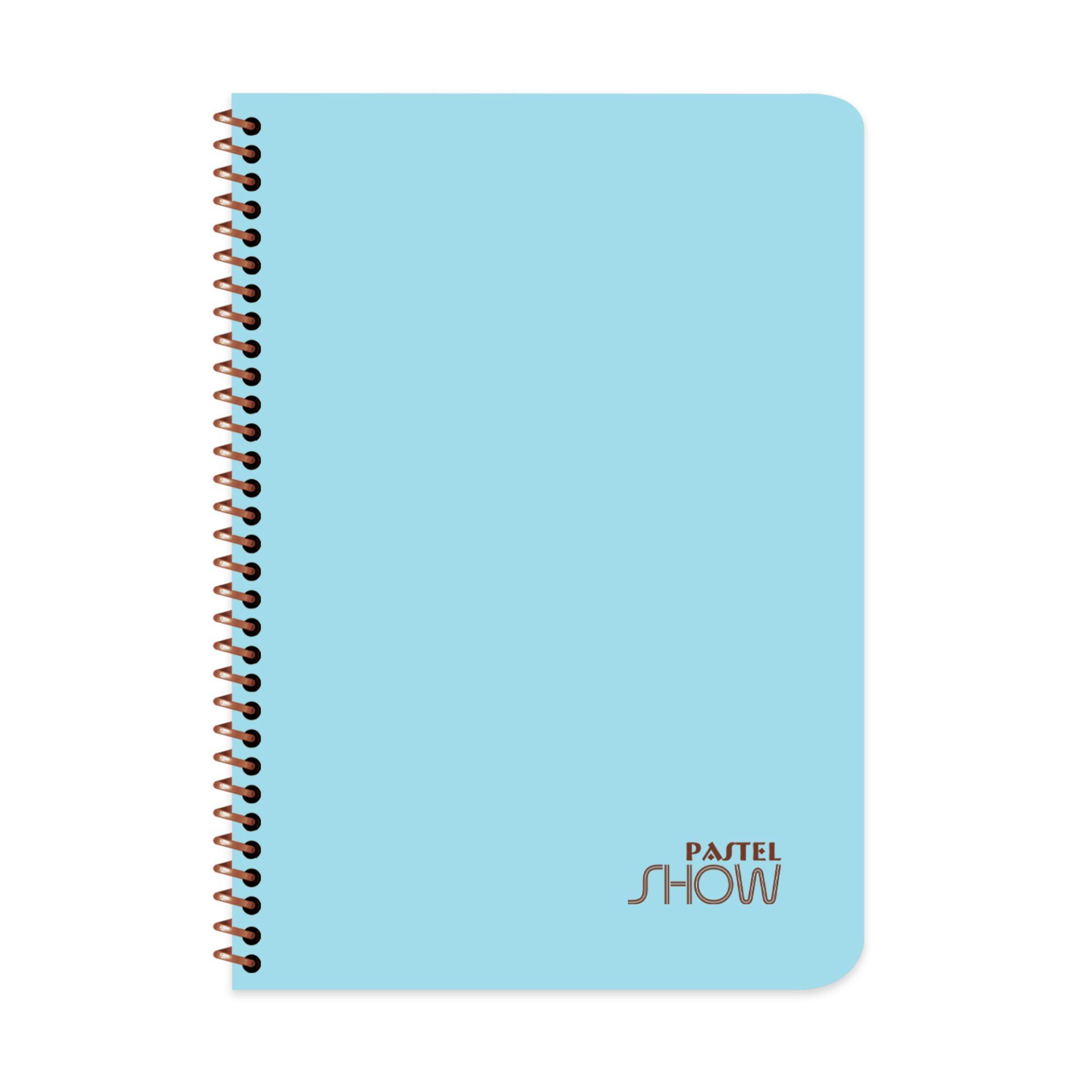 Keskin Color Pastel Show Spiralli Mavi Plastik Kapak 60 Yaprak A4 Kareli Defter