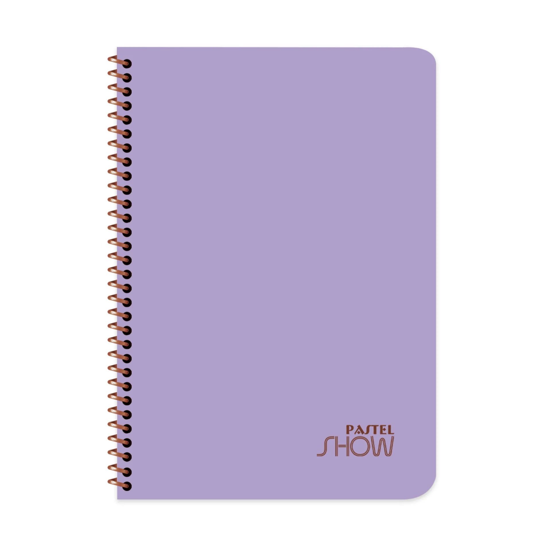 Keskin Color Pastel Show Spiralli Mor Plastik Kapak 72 Yaprak A4 Kareli Defter