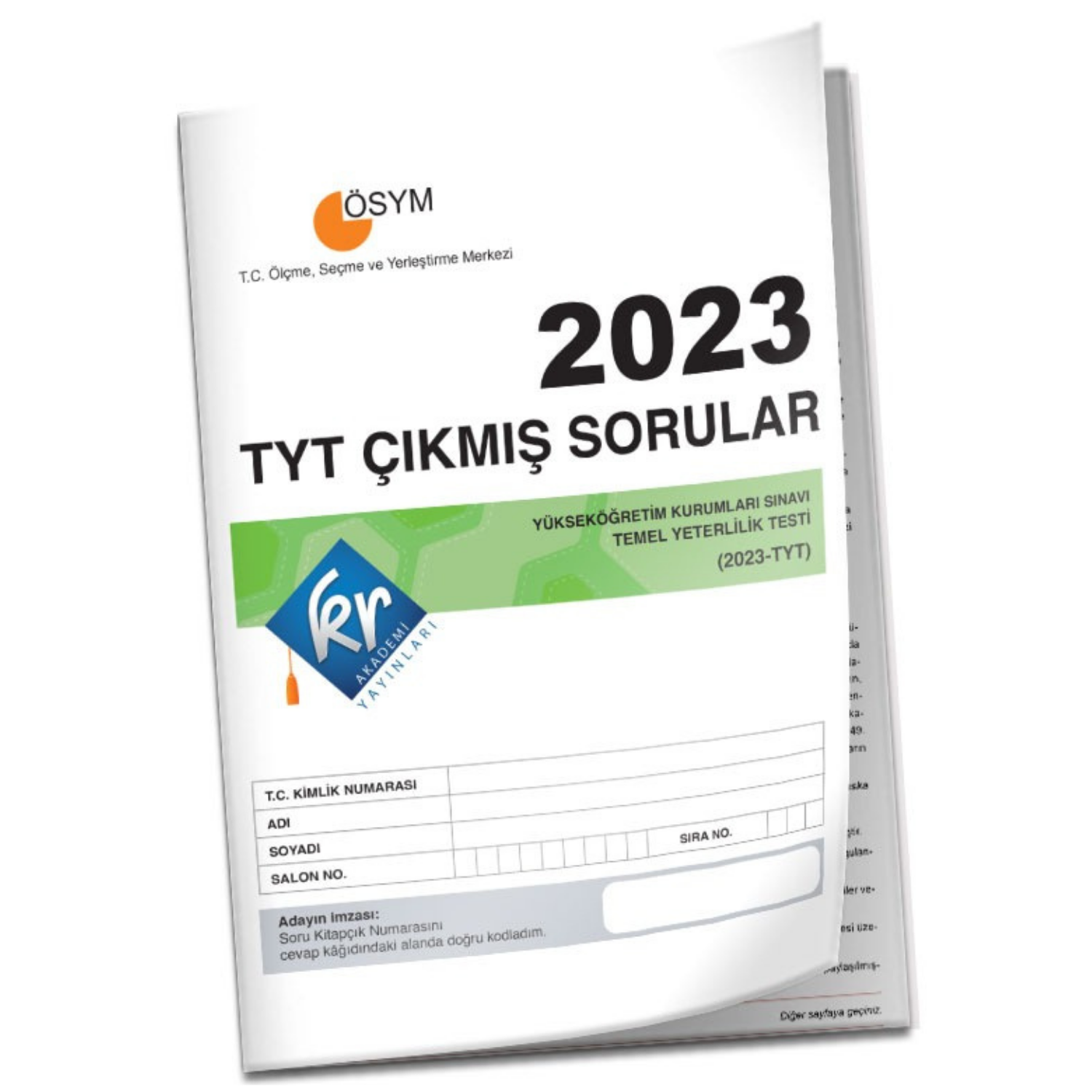 KR Akademi 2023 TYT Tıpkı Basım Çıkmış Sorular Kitapçığı