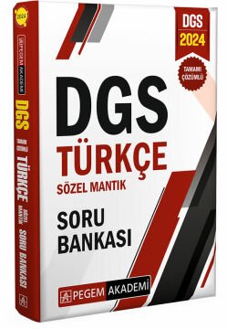 Pegem Yayınları 2024 DGS Türkçe Sözel Mantık Soru Bankası