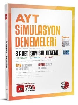 3D Yayınları 2025 AYT Sayısal 3 Simülasyon Deneme