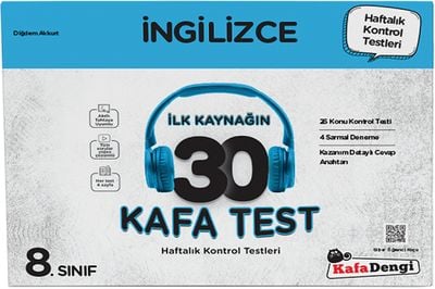 Kafa Dengi Yayınları 8. Sınıf LGS İngilizce İlk Kaynağın 30 Kafa Test