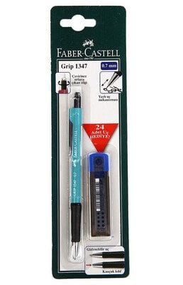 Faber Castell Grip 1347 Mavi 0.7 mm Uçlu Kalem + Uç Hediyeli