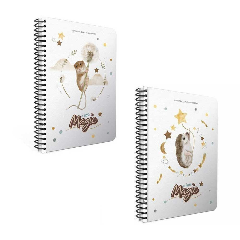 Gıpta Magic Spiralli Karton Kapak 80 Yaprak A4 Çizgili 2'li Defter Seti