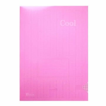 Keskin Color Cool Dikişli Pembe Plastik Kapak 100 Yaprak A4 Kareli Defter