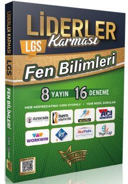 Liderler Karması 8. Sınıf LGS Fen Bilimleri 8 Yayın 16 Deneme