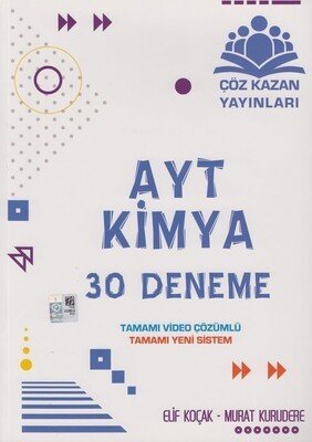 Çöz Kazan Yayınları AYT Kimya 30 Deneme