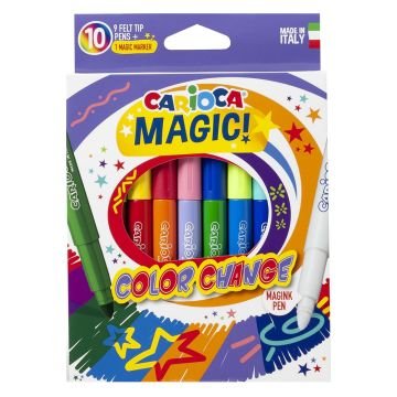 Carioca Magic 9+1 Renk Sihirli Keçeli Kalem