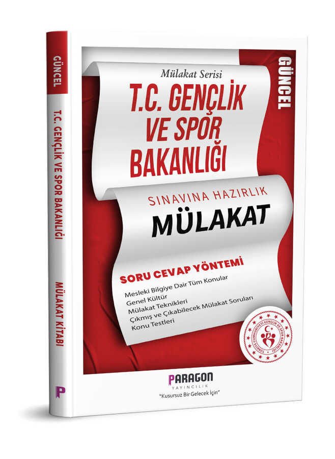 Paragon Yayınları T.C. Gençlik ve Spor Bakanlığı Mülakat Sınavına Hazırlık Kitabı