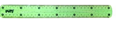 Puti Silikon Yeşil Kırılmaz Cetvel 30 cm