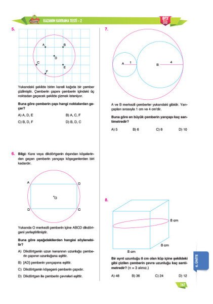Sınav Yayınları 6. Sınıf Matematik Soru Bankası