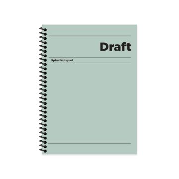 Keskin Color Draft Spiralli Yeşil Sert Kapak 80 Yaprak 17*24 Çizgili Defter