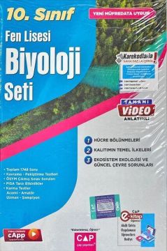 Çap Yayınları 10. Sınıf Fen Lisesi Biyoloji Seti