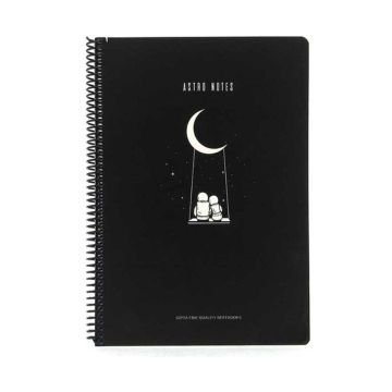 Gıpta Astro Notes Salıncak Spiralli Karton Kapak 80 Yaprak A4 Kareli Defter