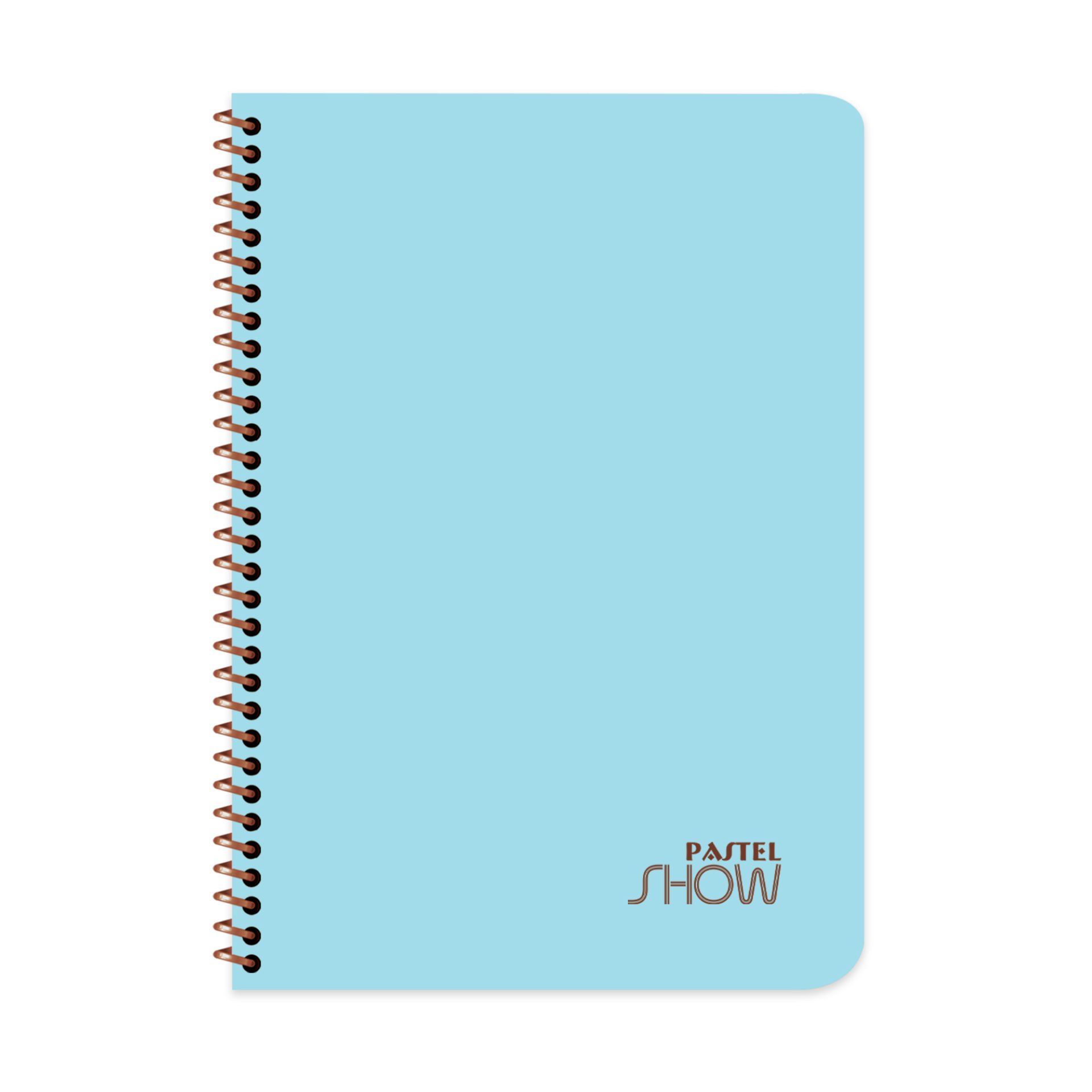 Keskin Color Pastel Show Spiralli Mavi Plastik Kapak 60 Yaprak A4 Çizgili Defter