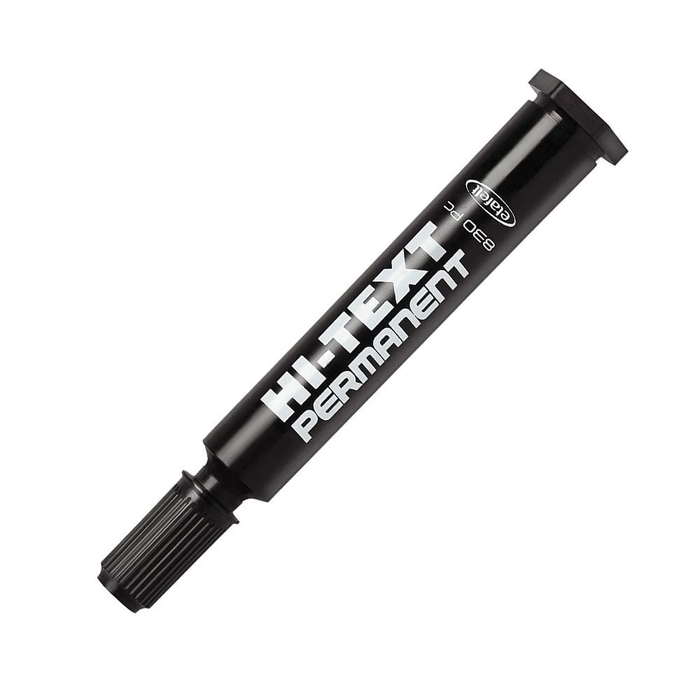 Hi-Text Kesik Uçlu Siyah Permanent Marker 830PC Koli Kalemi