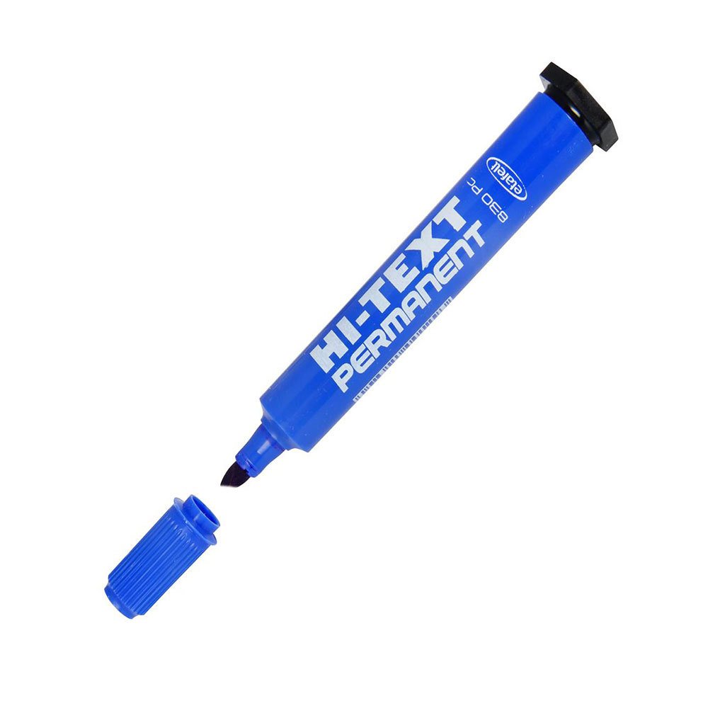 Hi-Text Kesik Uçlu Mavi Permanent Marker 830PC Koli Kalemi