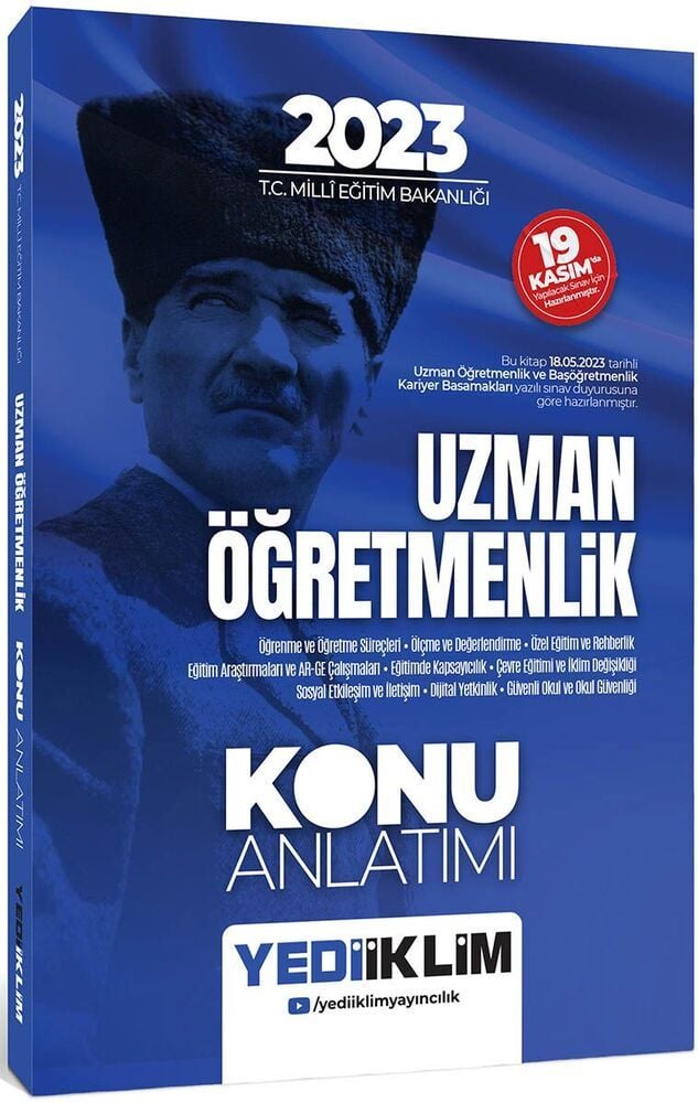 Yediiklim Yayınları 2023 Uzman Öğretmenlik Konu Anlatımlı