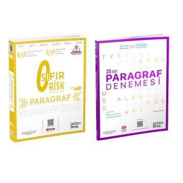 Üçdörtbeş Yayınları Paragraf Sıfır Risk ve Deneme Seti