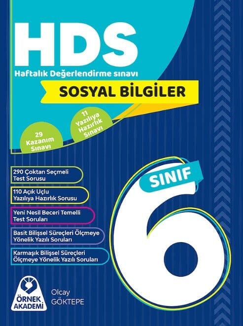 Örnek Akademi 6. Sınıf Sosyal Bilgiler HDS Haftalık Değerlendirme Sınavı