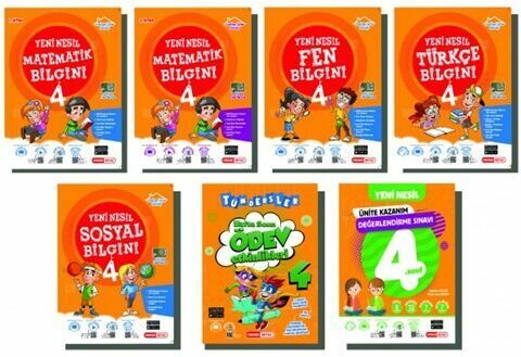 Kırmızı Beyaz Yayınları 4. Sınıf Yeni Nesil Bilgin Serisi Süper Set