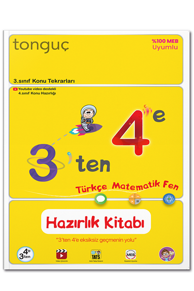 Tonguç Akademi 4. Sınıf 3'ten 4'e Hazırlık Kitabı