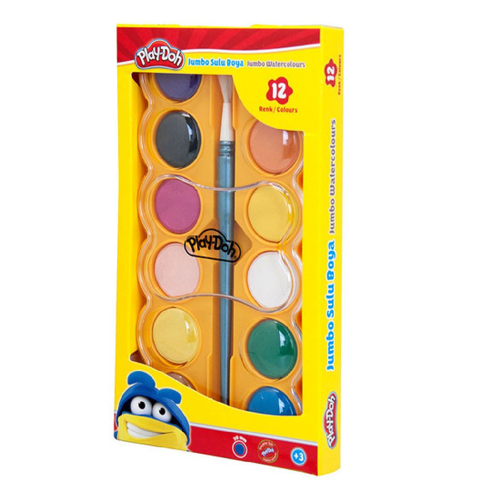 Play-Doh 12 Renk Jumbo Sulu Boya