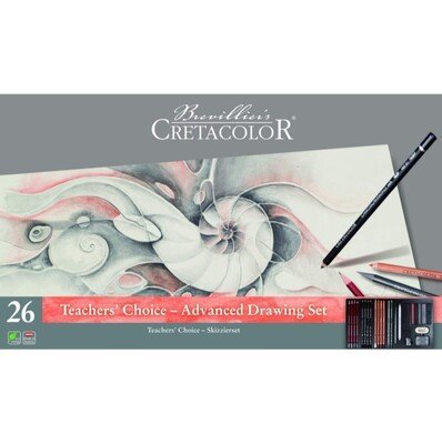 Cretacolor Teacher's Choice 26 Parça Metal Kutulu Profesyonel Çizim Seti 400 42