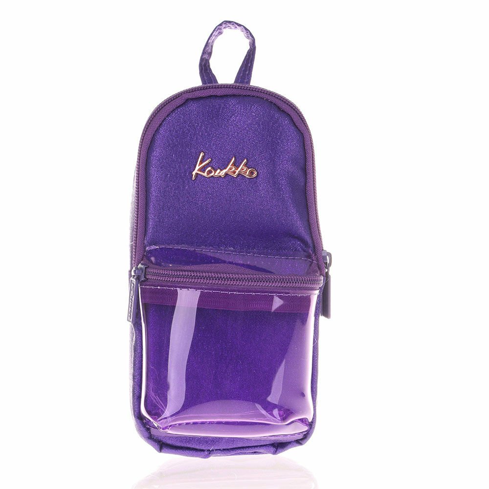 Kaukko K2502 Magical Junior Bag Transparent Mor Kalem Çantası