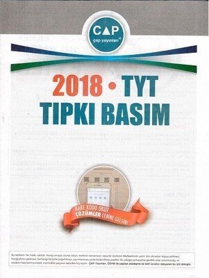 Çap Yayınları 2018 TYT Tıpkı Basım