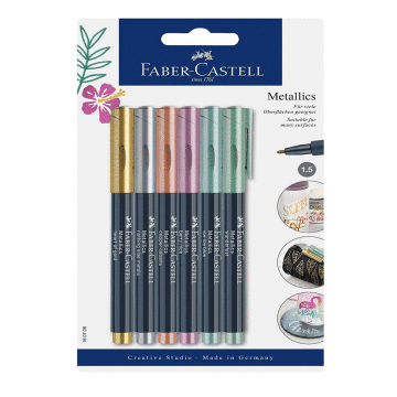 Faber Castell Metalik Marker 6 Renk Kalem Seti