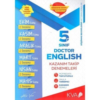 KVA Yayınları 5. Sınıf Doctor English Kazanım Takip Denemeleri