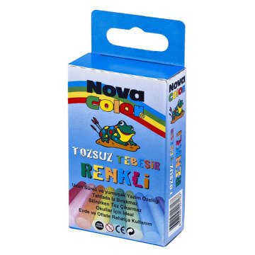 Nova Color 10 Renk Tozsuz Tebeşir