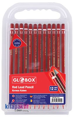 Globox 12'li Kırmızı Kurşun Kalem Seti