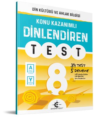 Eker Test Yayınları 8. Sınıf Din Kültürü ve Ahlak Bilgisi Dinlendiren Yaprak Test