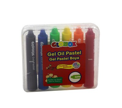 Globox 6 Renk Jel Pastel Boya Seti