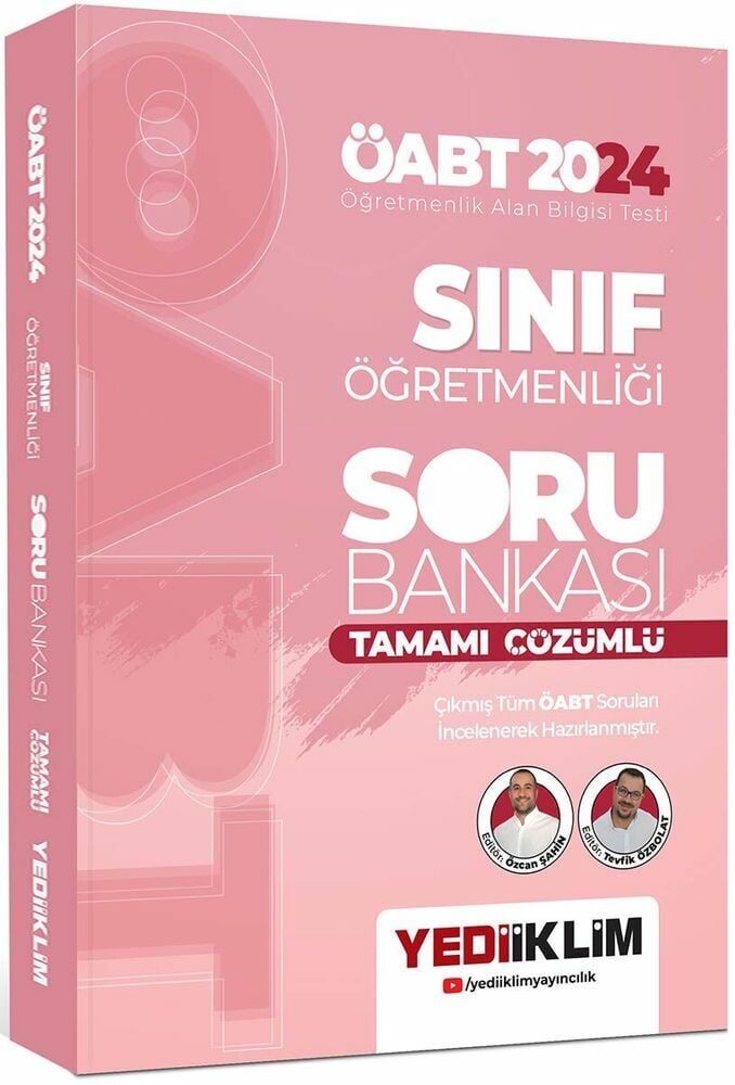 Yediiklim Yayınları 2024 ÖABT Sınıf Öğretmenliği Çözümlü Soru Bankası