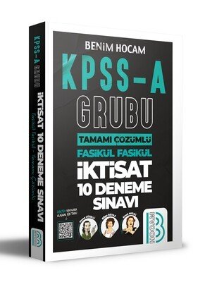 Benim Hocam Yayınları KPSS A Grubu İktisat Tamamı Çözümlü 10 Deneme