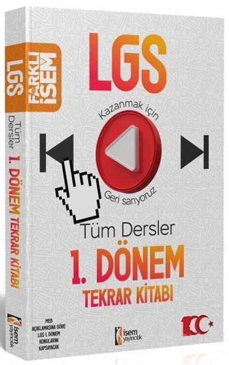 İsem Yayınları 8. Sınıf LGS 1. Dönem Tüm Dersler Tekrar Kitabı