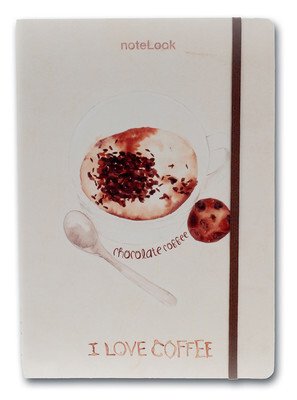 NoteLook I Love Chocolate Coffee A7 Çizgili Not Defteri
