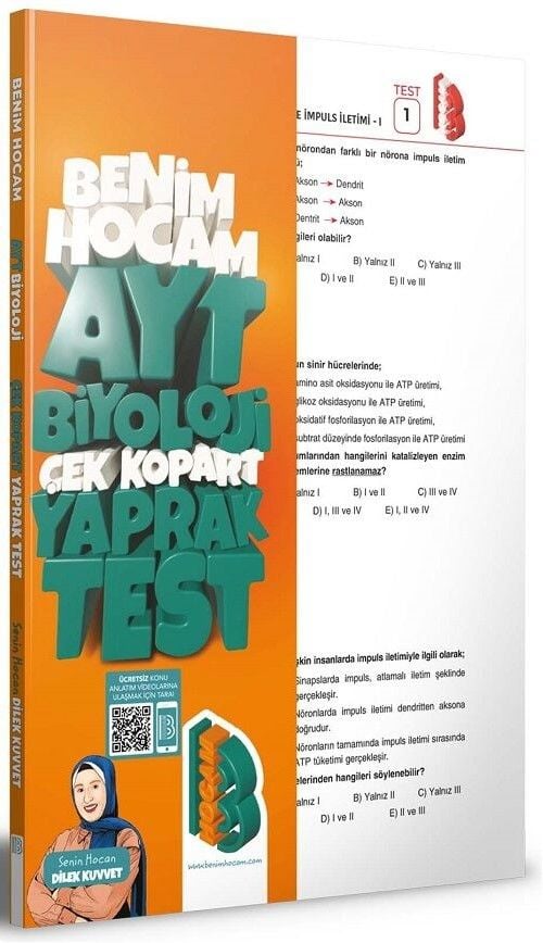 Benim Hocam AYT Biyoloji Yaprak Test