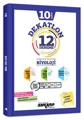Ankara Yayıncılık 10. Sınıf Biyoloji Dekatlon 12 Deneme