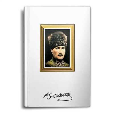 Keskin Color Atatürk Ciltli 80 Yaprak 10,5*15 Çizgili Defter Model-1