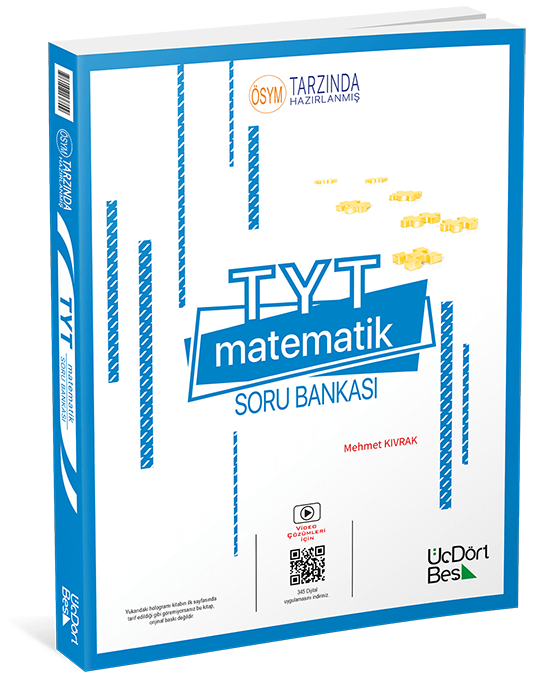 ÜçDörtBeş Yayınları 2024 TYT Matematik Soru Bankası