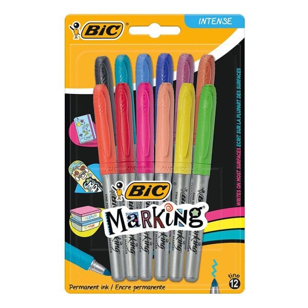 Bic Marking 12 Renk Permanent Marker