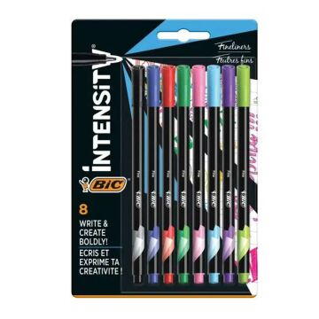 Bic İntensity 0.4 mm 8 Renk Fineliner Kalem Seti